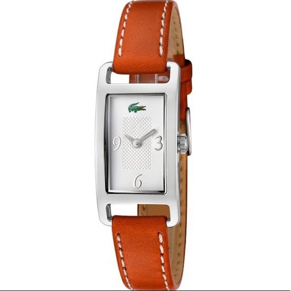 lacoste genuine leather watch